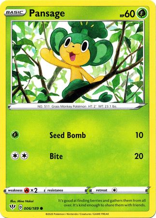 Pansage 006/189-Kantocards