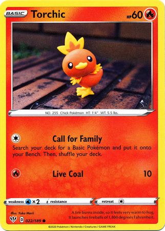 Torchic 022/189-Kantocards