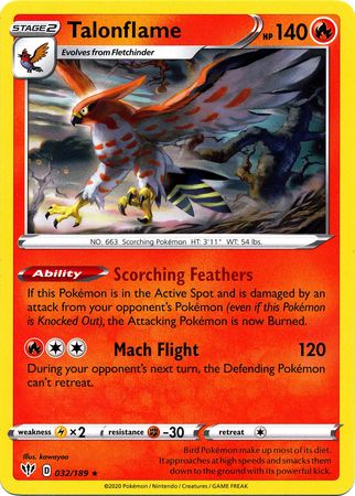Talonflame 032/189-Kantocards