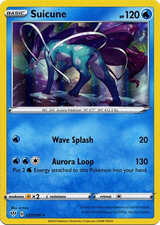 Suicune 037/189 - (Holo)-Kantocards