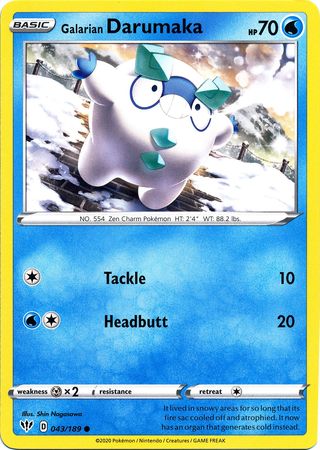 Galarian Darumaka 043/189-Kantocards
