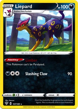 Liepard 107/189-Kantocards