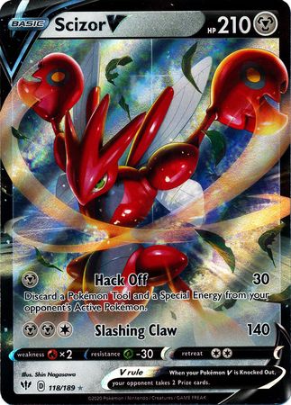 Scizor V 118/189-Kantocards