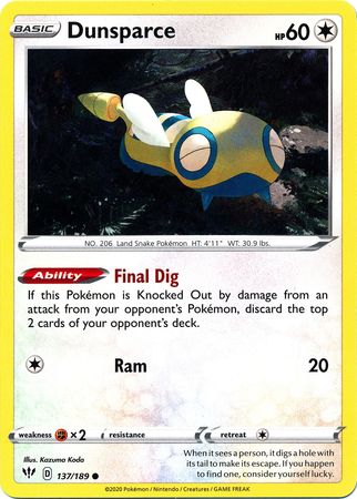 Dunsparce 137/189-Kantocards