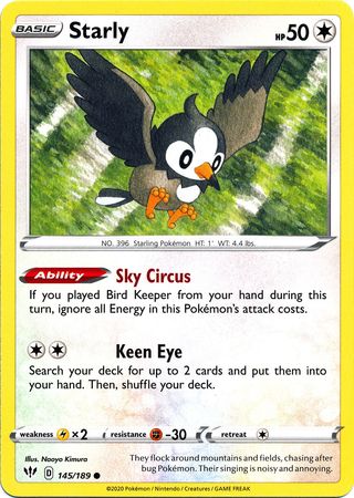 Starly 145/189-Kantocards