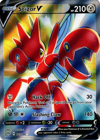 Scizor V 183/189 - Full Art-Kantocards