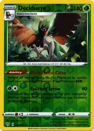 Decidueye 013/189 - Holo Reverse-Kantocards