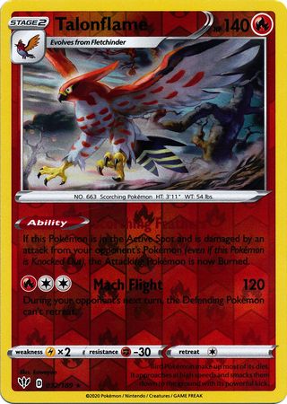 Talonflame 032/189 - Holo Reverse-Kantocards