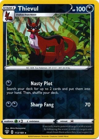 Thievul 113/189 - Holo Reverse-Kantocards