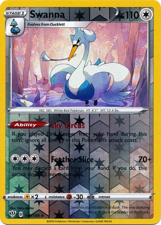Swanna 149/189 - Holo Reverse-Kantocards