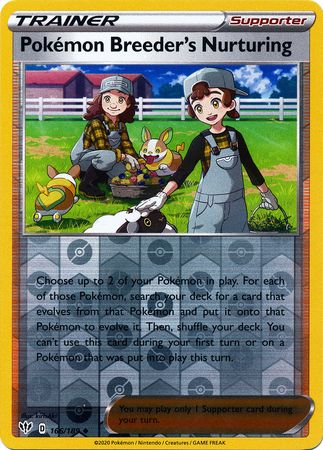 Pokémon Breeder's Nurturing 166/189 - Holo Reverse-Kantocards