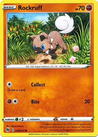 Rockruff 029/073-Kantocards