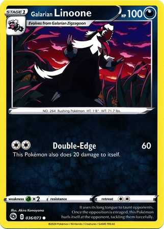 Galarian Linoone 036/073-Kantocards