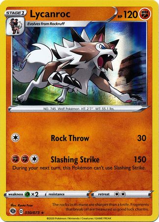 Lycanroc 030/073 - Holo-Kantocards