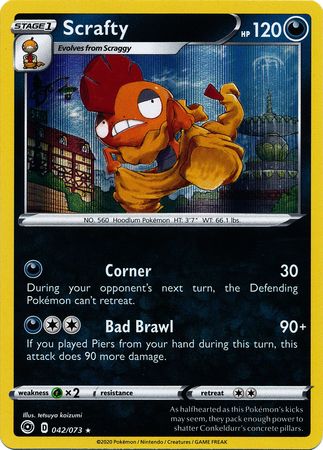 Scrafty 042/073 - Holo-Kantocards