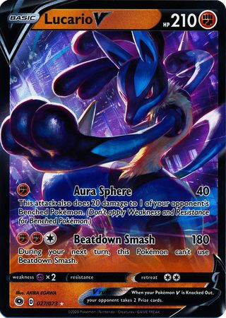 Lucario V 027/073-Kantocards