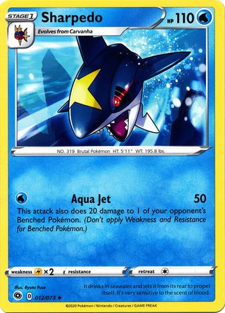 Sharpedo 012/073-Kantocards