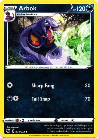 Arbok 034/073-Kantocards