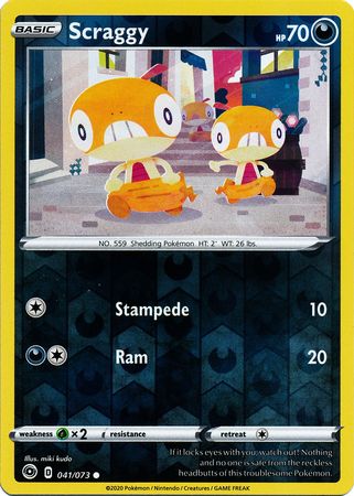 Scraggy 041/073 - Holo Reverse-Kantocards