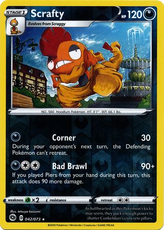 Scrafty 042/073 - Holo Reverse-Kantocards