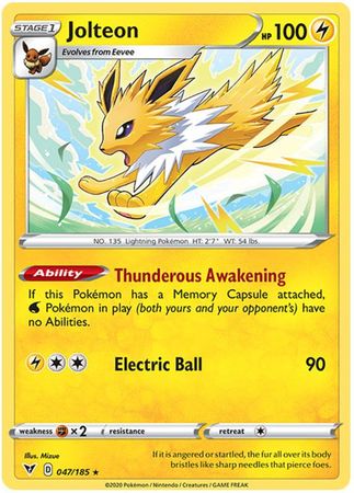 Jolteon 047/185-Kantocards