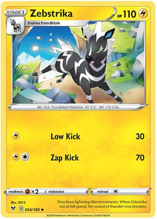 Zebstrika 054/185-Kantocards