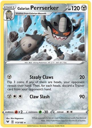 Galarian Perrserker 113/185-Kantocards