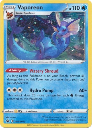 Vaporeon SWSH072-Kantocards