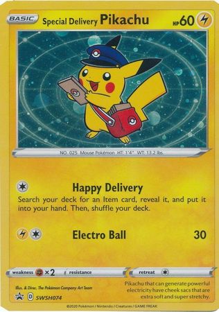 Special Delivery Pikachu SWSH074-Kantocards
