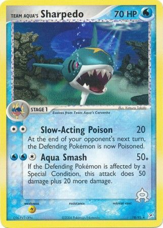Team Aqua's Sharpedo 18/95-Kantocards
