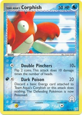 Team Aqua's Corphish 26/95-Kantocards