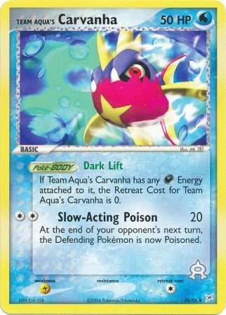Team Aqua's Carvanha 25/95-Kantocards