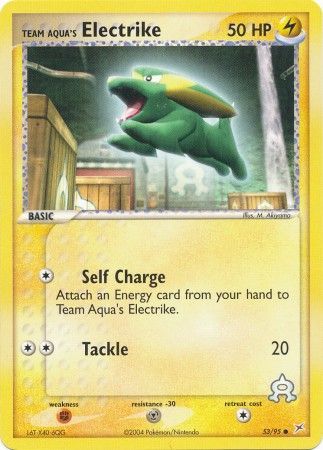 Team Aqua's Electrike 53/95-Kantocards