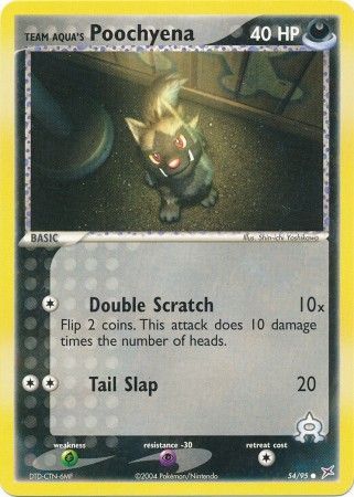 Team Aqua's Poochyena 54/95-Kantocards