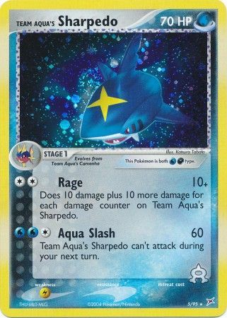 Team Aqua's Sharpedo 5/95-Kantocards