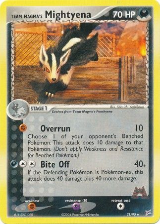 Team Magma's Mightyena 21/95-Kantocards