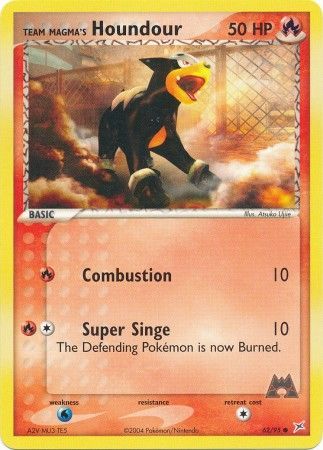 Team Magma's Houndour 62/95-Kantocards