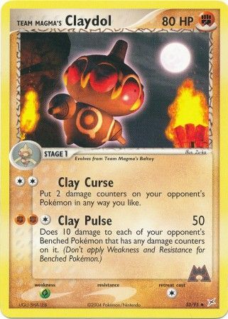 Team Magma's Claydol 33/95-Kantocards
