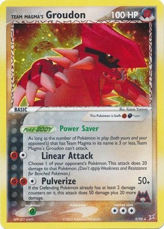 Team Magma's Groudon 9/95-Kantocards