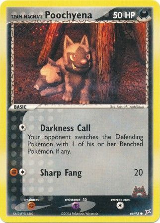 Team Magma's Poochyena 66/95-Kantocards