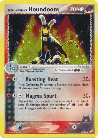 Team Magma's Houndoom 10/95-Kantocards
