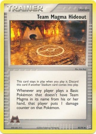 Team Magma Hideout 83/95-Kantocards