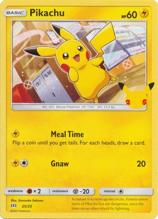 Pikachu 25/25 25 Aniversario-Kantocards