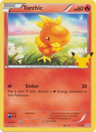 Torchic 11/25 25 Aniversario-Kantocards