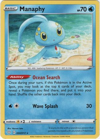 Manaphy 024/072-Kantocards