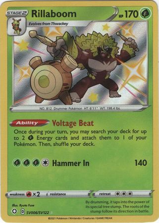 Rillaboom SV006/SV122-Kantocards