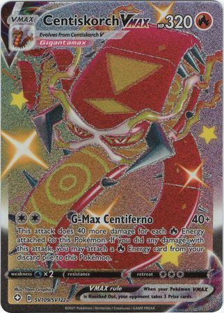 Centiskorch VMAX SV109/SV122-Kantocards