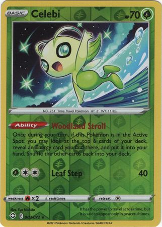 Celebi 003/072 - Reverse Holo-Kantocards