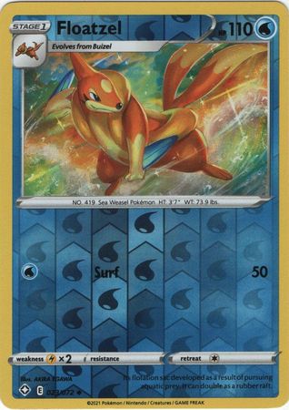 Floatzel 023/072 - Reverse Holo-Kantocards