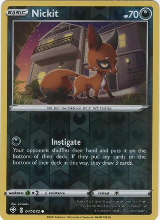 Nickit 047/072 - Reverse Holo-Kantocards